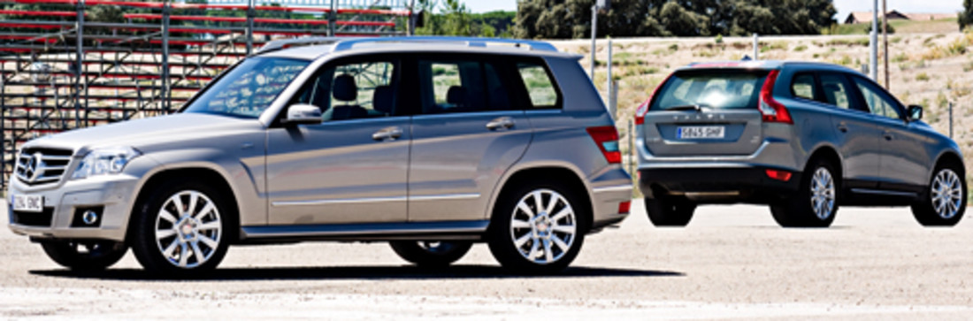 Comparativa: Mercedes-Benz GLK 220 CDI Vs. Volvo XC60 D5 AWD – ¿Recién llegados?