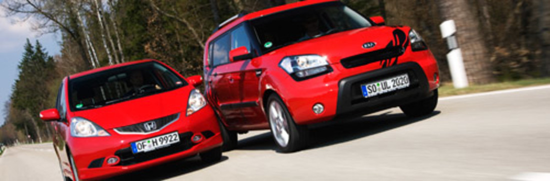 Test comparatif: Honda Jazz vs. Kia Soul – En avant la musique !