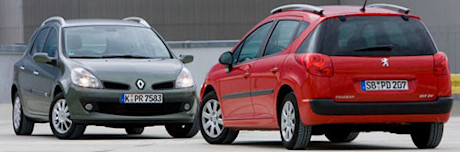 Comparativa: Renault Clio Grandtour vs. Peugeot 207 SW – Pequeños vicios
