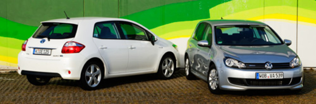 Vergleichstest: Toyota Auris Hybrid vs. VW Golf 1.6 TDI Bluemotion – Die harte Wirklichkeit