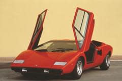 Lamborghini Countach отгоре