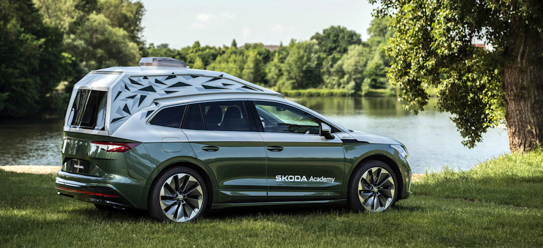 Skoda Roadiaq : camping-car électrique et bureau mobile en un seul véhicule