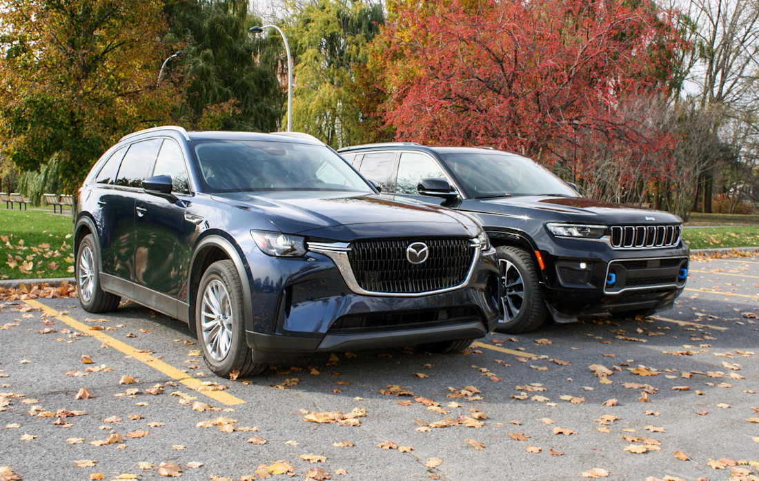 Jeep Grand Cherokee 4xe vs Mazda CX-90 PHEV 2024 : match comparatif Image