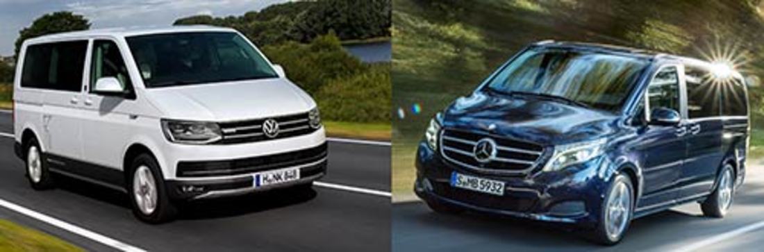 Vergleichstest: Mercedes-Benz V-Klasse und VW T6 Multivan – Platz da!
