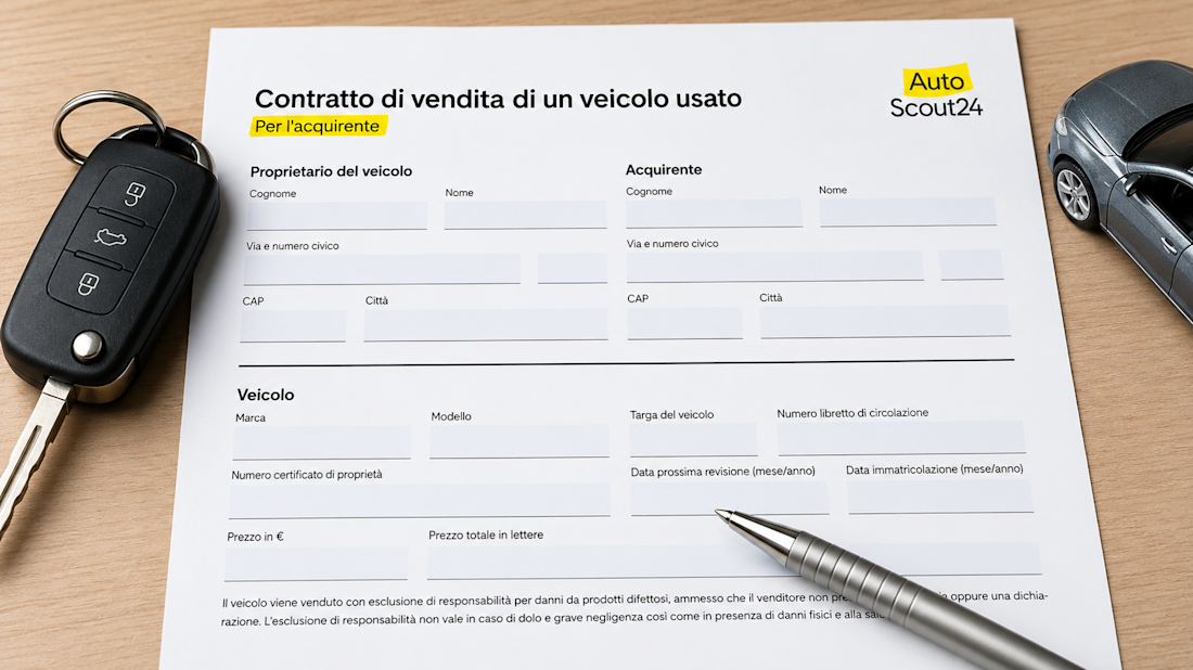 Contratto di compravendita auto: modello gratuito e consigli utili