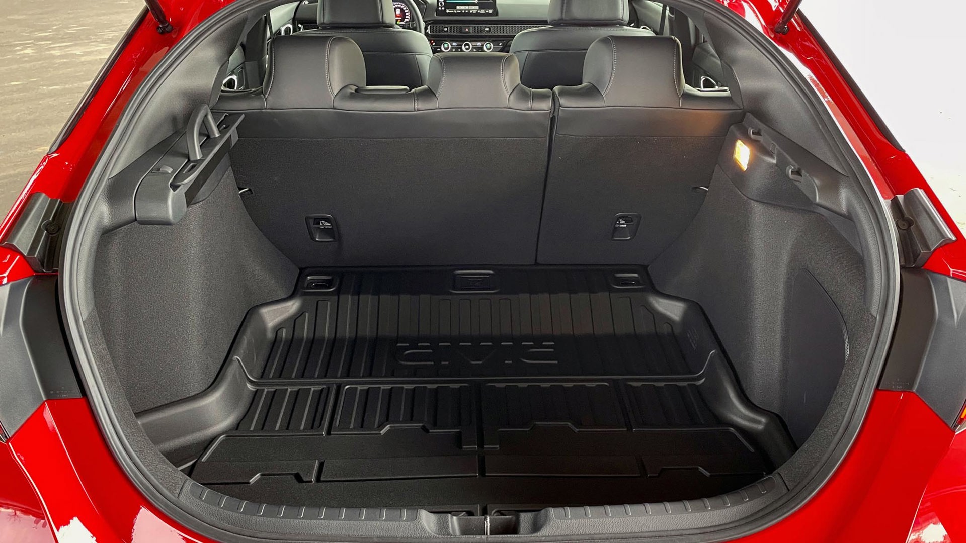 Cargo space of a Honda Civic Hatchback