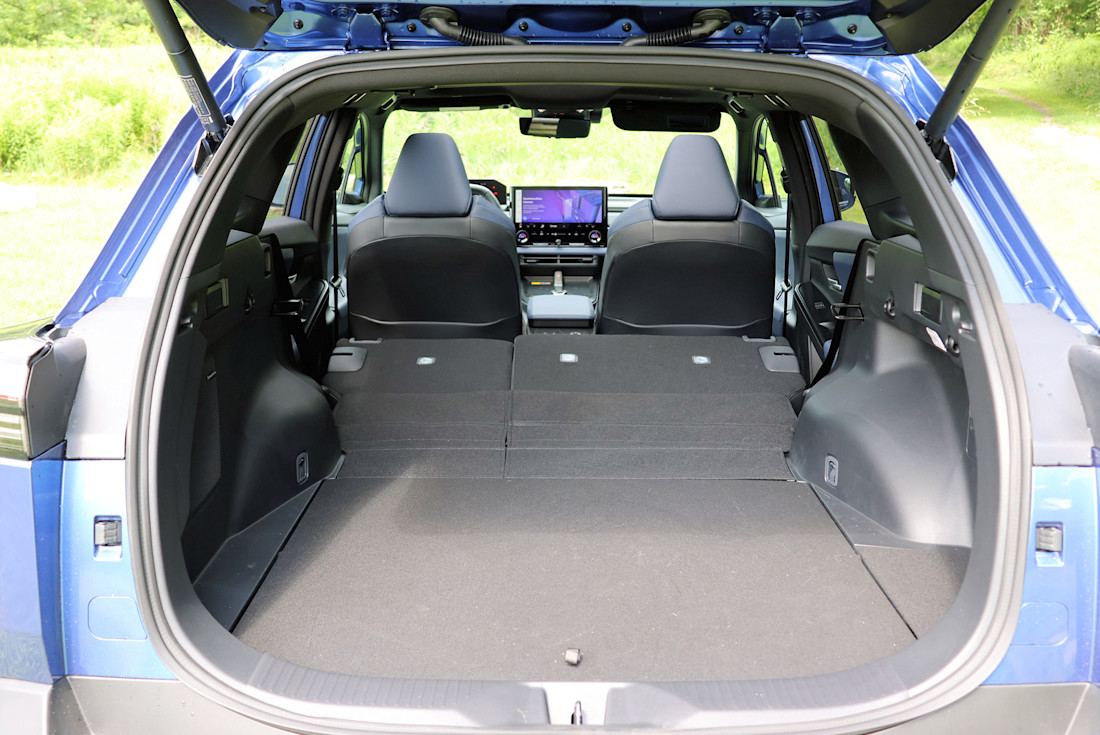 2026 Subaru Trailseeker Review - Interior - Cargo seats down.jpg