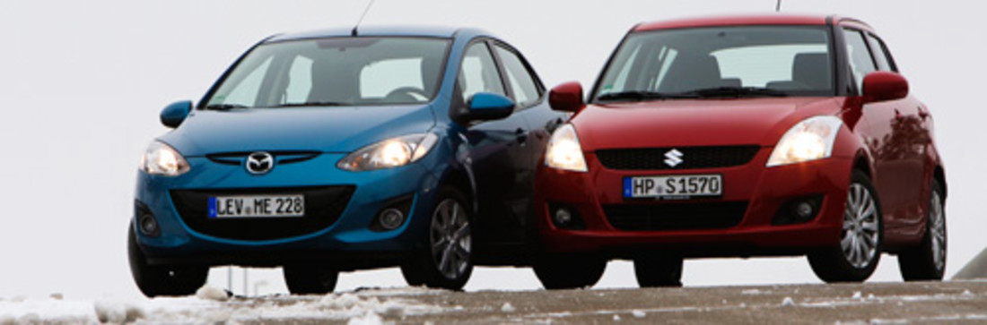 Vergleichstest: Mazda 2 vs. Suzuki Swift – Kleine Frischlinge