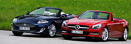 Vergleichstest: Jaguar XK vs. Mercedes-Benz SL – Ein ungleiches Paar
