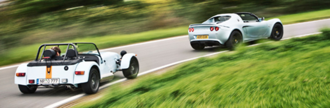Vergleichstest: Lotus Elise SC vs. Caterham Seven Roadsport 175 SV – Relativitätspraxis