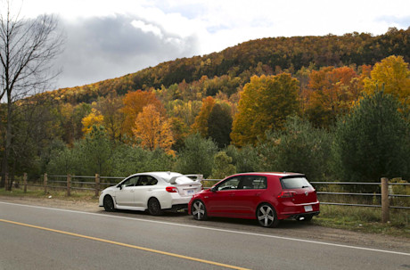 Editorial 2016 subaru wrx sti vs vw golf r jw 08
