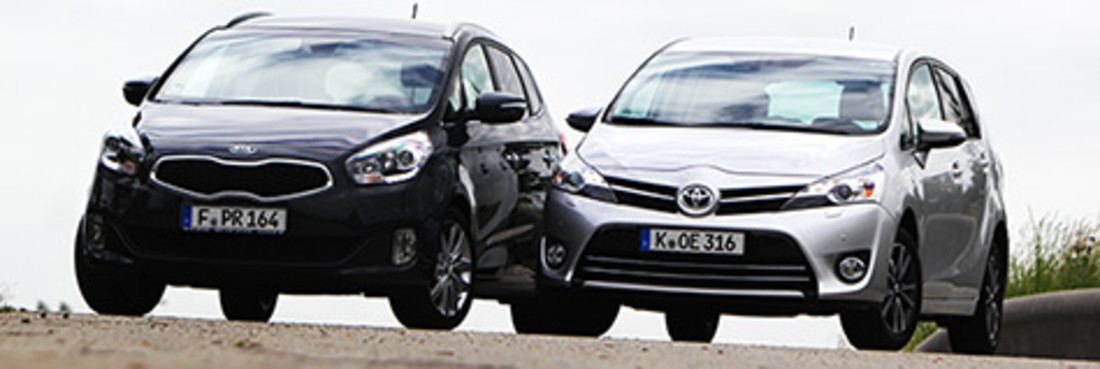 Vergleichstest: Toyota Verso vs. Kia Carens – Asia-Packer