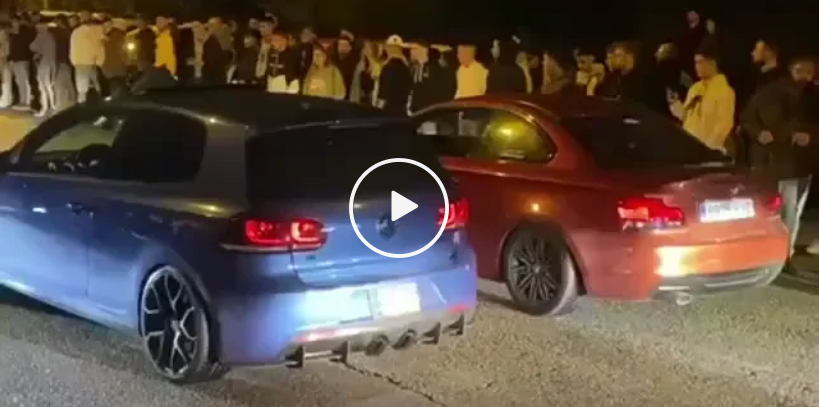 Vidéo : une Volkswagen Golf R démarre la course…en marche arrière !