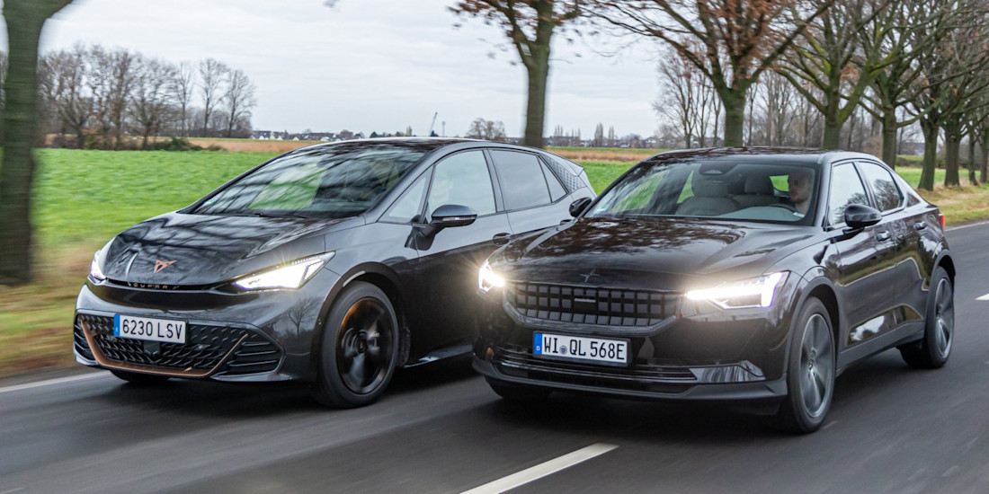 TEST: Polestar 2 komt verder op zijn accu dan de Cupra Born, toch houd je het in de Cupra langer uit
