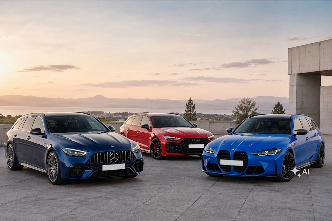 2026 Vergleich BMW M3 Touring Audi RS5 Avant B10 Mercedes-AMG C63 T-Modell