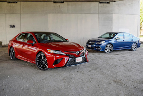 Editorial 2020 subaru legacy vs 2020 toyota camry 03 sha