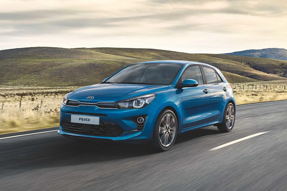 Kia Rio Facelift 2020 Front links blau Kia Rio Facelift 2020 Front links blau