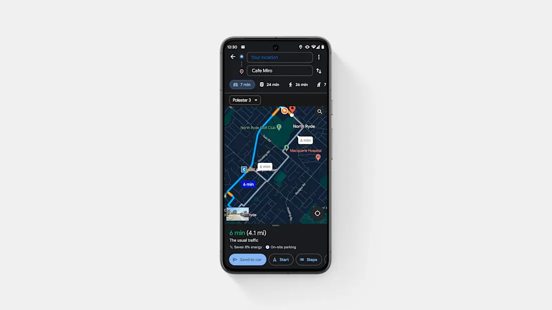 GoogleMapssend-to-car