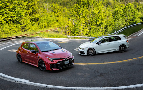 Editorial 2025 toyota gr corolla vs volkswagen golf r comp jw 250619 50