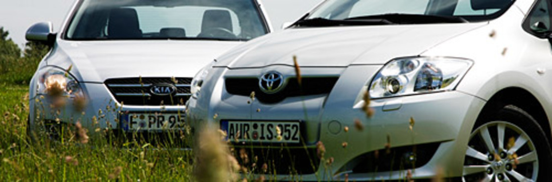 Test comparatif: Kia Cee‘d vs. Toyota Auris – À l’heure asiatique