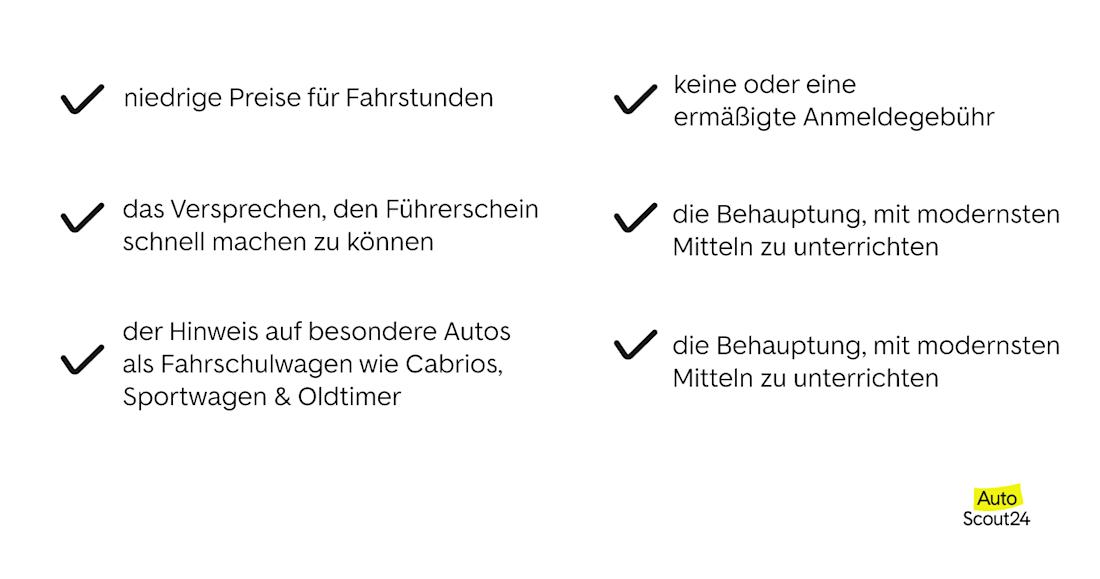 Das sagen gute Fahrschulen über sich