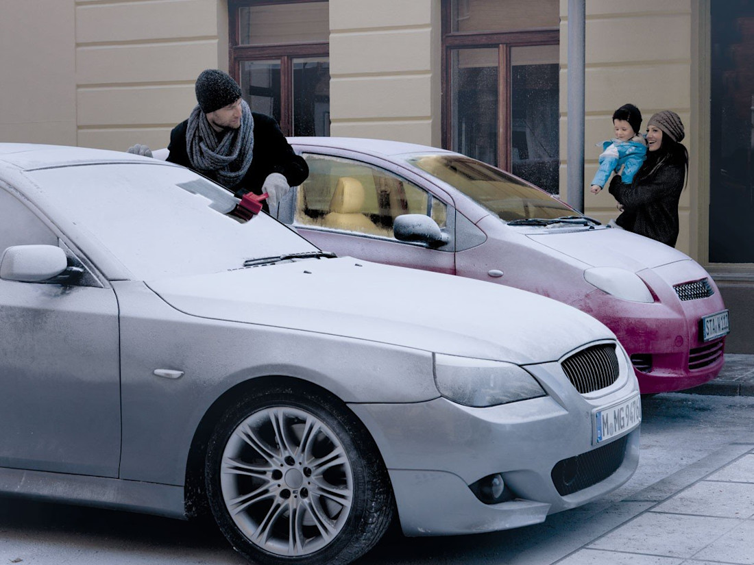 Het is riskant om je automotor warm te laten draaien