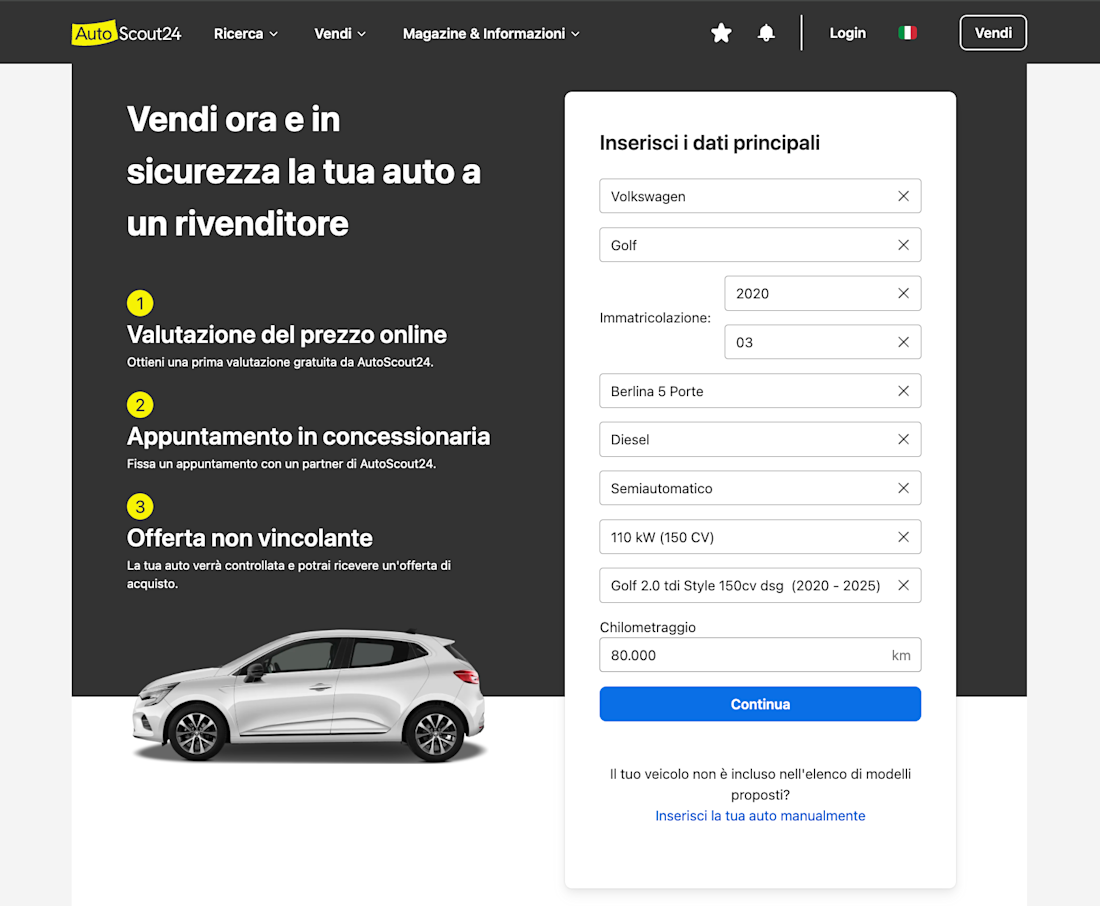 Vendita auto 4