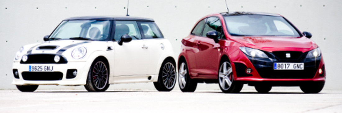Comparativa: Mini Cooper S kit JCW vs Seat Ibiza Cupra Bocanegra – Caprichos necesarios
