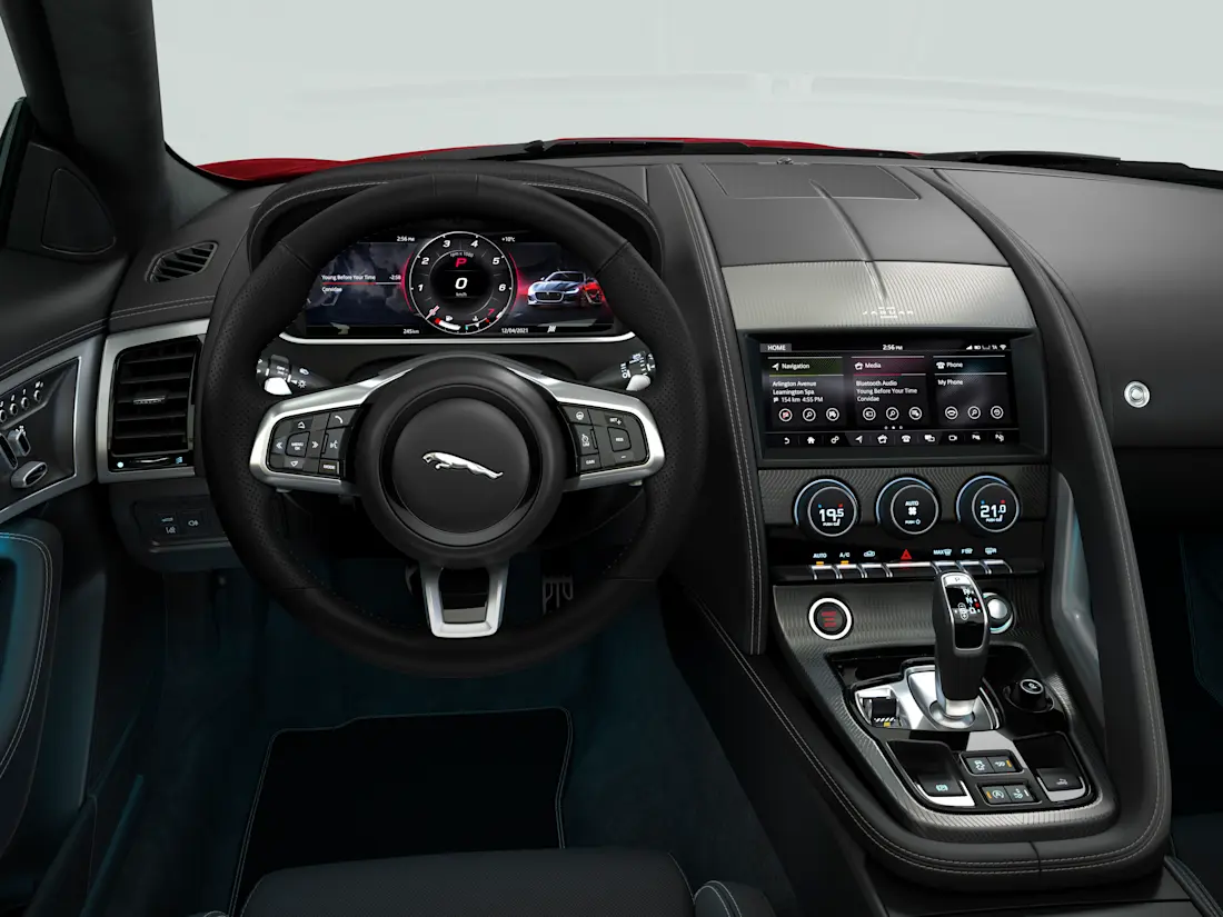 Jag F-TYPE 22MY P300 R-Dynamic Black Convertible Interior 120421 002