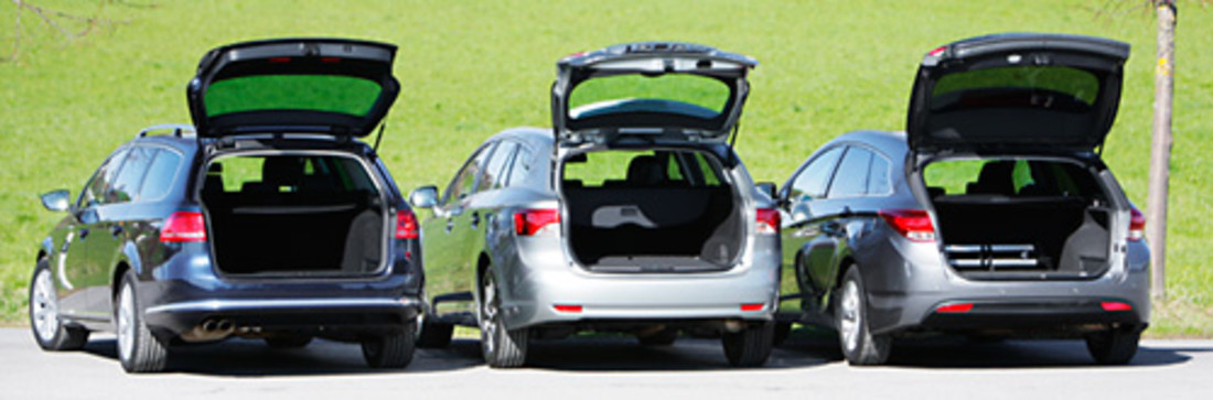 Comparativa: VW Passat Variant, Hyundai i40cw, Toyota Avensis Combi – Espacio, mucho espacio