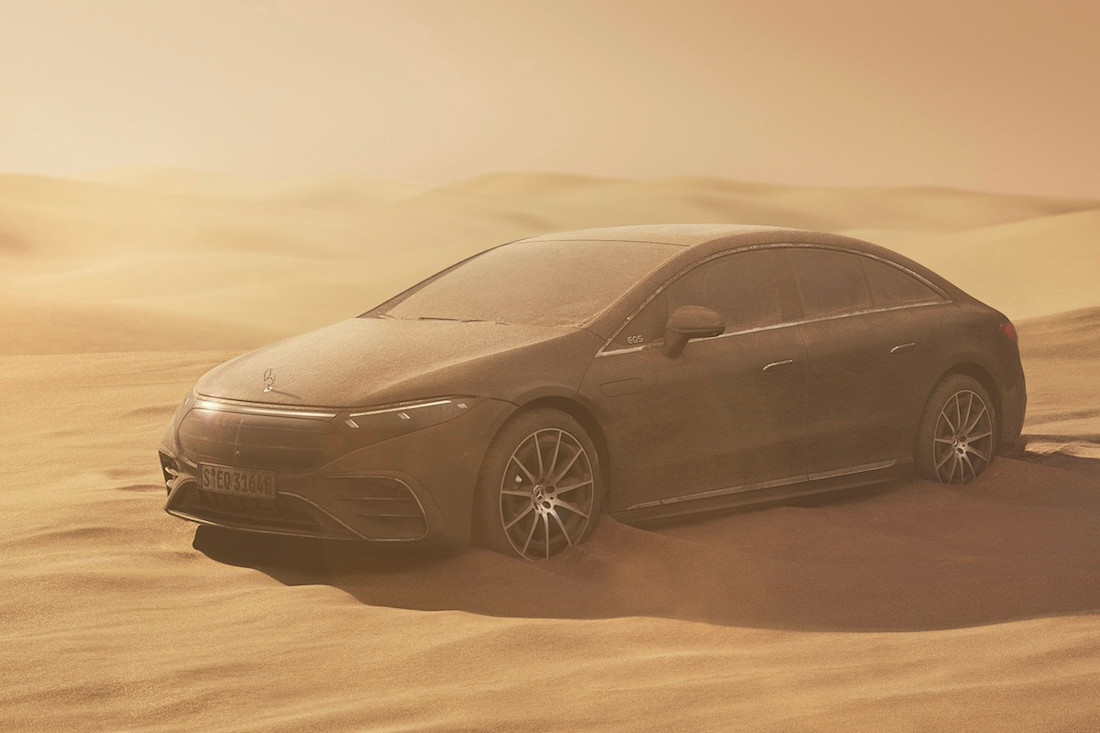 Pourquoi cette Mercedes EQS est-elle restée dans le désert pendant deux ans ?