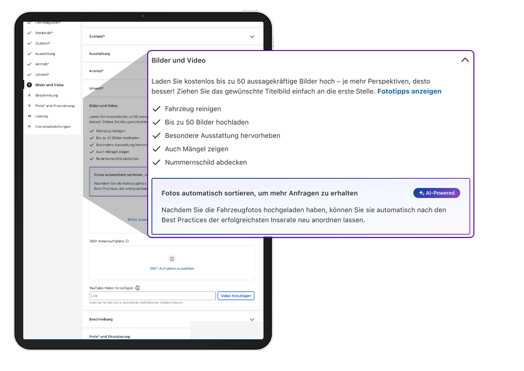 AutoScout24 SmartInserieren Automatische Bildoptimierung